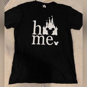 Black Disney World “HOME” Graphic T-Shirt